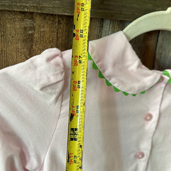Marmellata Light Pink Long Sleeve Corduroy Dress with Smocked Frogs - Girls 6 - Picture 10 of 15